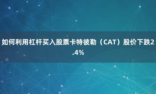 如何利用杠杆买入股票卡特彼勒（CAT）股价下跌2.4%